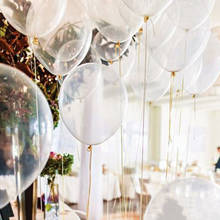 Globos transparentes de látex para decoración, 10, 12, 18 y 36 pulgadas de grosor, para boda romántica, fiesta de cumpleaños, bolas de aire inflables 2024 - compra barato