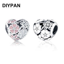 Fit Pandora Charms Bracelet Original Flower Poetic Blooms Charms Beads for DIY Jewelry Berloque 2024 - buy cheap