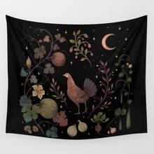 Wild Chicken With Autumn Vines Tapestry Wall Hanging Blanket Bedroom Bedspread Throw Cover Home Decor Beach Mat Tapestries 2024 - buy cheap