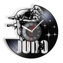 Japanese Martial Art Home Decor Judo Vinyl Record Wall Clock Jiu-Jitsu Frameless Silent Non ticking Wall Watch Judoka Gifts 2024 - buy cheap