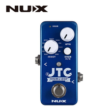 Nux jtc tambor & loop efeito guitarra pedal looper 6 minutos tempo de gravação 10 ritmos do tambor inteligente torneira tempo com pedal footswitch NDL-2 2024 - compre barato