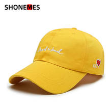 ShoneMes Embroidery Love Heart Baseball Cap Men Women Outdoor Sport Snapback Hip Hop Casual Hats for Unisex 2024 - buy cheap