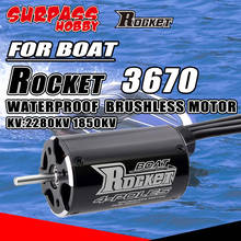 SURPASS HOBBY Rocket-Motor sin escobillas impermeable, 3670, 4 polos, 2280KV, 1850KV, para coche, barco a control remoto, Traxxas, M41, Catamaran, espartano, Mjx 2024 - compra barato