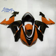 Free Custom your fairings kit for KAWASAKI Ninja 2006 2007 ZX10R plastic motorcycle fairing kits ZX 10R 06 07 black orange sets 2024 - buy cheap