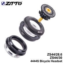 ZTTO-auriculares 4444S para bicicleta de montaña, 44mm, 1-1/8 ", 28,6mm, horquilla de tubo recto, marco de bicicleta de montaña, perfil bajo, semiintegrado, ZS44 2024 - compra barato