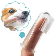 Sílica gel pet dedo escova de dentes cão de pelúcia mau hálito tártaro ferramenta de dentes cão gato limpeza suprimentos para animais estimação 2024 - compre barato