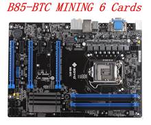Mining BTC B85-BTC 6PCI-E Desktop Motherboard TB85 B85 B250 H110 BTC LGA 1150 DDR3 16G SATA3 USB3.0 ATX BTC Mining MAINBOARD 2024 - buy cheap