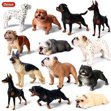 Oenux-figuras de acción clásicas de perro grande, juguetes de modelos de mascotas de Pvc, Doberman, Pinscher, Rottweiler, bulldog dálmata 2024 - compra barato