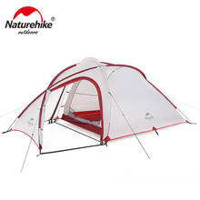 Naturehike Hiby Family Tent 20D Silicone Fabric Waterproof Double-Layer 3 - 4 Person 4 Season camping tent one room one hall 2024 - buy cheap