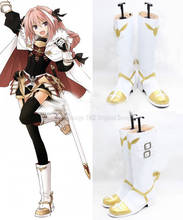 Fate Apocrypha Rider Of Black Astolfo Cosplay Shoes Boots Halloween Carnival Cosplay Costume Accessories 2024 - buy cheap