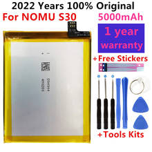 100% Original High Quality New 5000mAh Replacement Battery for Nomu S30 Cell Phone Mobile Phone Battery Batteries Bateria 2024 - buy cheap