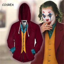 The Joker Origin Movie Cosplay Joaquin Phoenix Costume Joker Hoodie Sweatshirt Coat Men Female Joker Costume Fashion Casual New 2024 - buy cheap