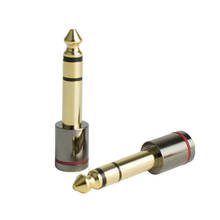 Adaptador de microfone aux 6.35/1/4 "macho para 3.5mm fêmea 1/8", 20 peças, conversor de tomada, conector de fone de ouvido 2024 - compre barato