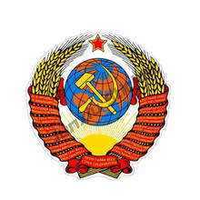 Pegatinas y calcomanías de coche con bandera de la URSS de Rusia, accesorios de decoración de ventana de parachoques de motocicleta, cubierta de arañazos, personalidad, KK16 x 16cm 2024 - compra barato