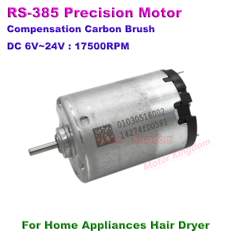 RS-385 DC 12V 18V 24V 20700RPM High Speed Micro 27.5mm Motor Hair Dryer Heat Gun