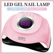 Secador de uñas de Gel, lámpara UV LED de 180W, 45 LED, herramientas para manicura, novedad, 1 ud. 2024 - compra barato
