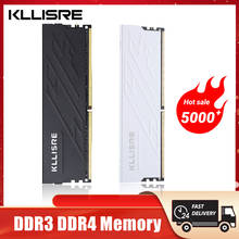 Оперативная память Kllisre DDR3 DDR4, 4 ГБ, 8 ГБ, 16 ГБ, Память ram 1333, 1600, 1866, 2400, 2666, 3200, память для настольного компьютера, Dimm с радиатором 2024 - купить недорого