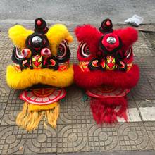 Fantasia de dança para leão de lã pura, para adulto, equipamentos de dança, leão chinês 2024 - compre barato