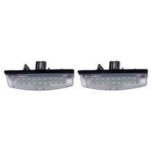 2 Pcs LED License Plate Number Lights Lamp for MITSUBISHI Grandis Colt plus For Toyota Camry/Aurion Avensis Verso Echo Prius 2024 - buy cheap