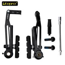 Litepro 412 bicicleta dobrável braço longo v pinça de freio ultra leve 110mm 2024 - compre barato