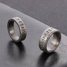 Odin Norse Viking Amulet Rune MEN Ring Punk Cool Gothic Fashion Jewelry Ring Cosplay Sorcerer Finger Match Accessories For Party 2024 - buy cheap