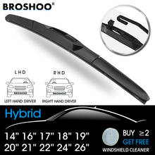 Car Wiper Blades 14"16"17"18"19"20"21"22"24"26" Universal U hook Rubber Windscreen Windshield Hybrid Wipers Auto Car Accessories 2024 - buy cheap