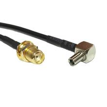 New 3G Modem Cable SMA  Female Jack Nut Switch TS9  Right  Angle Pigtail RG174  10/15/20/30/50/100cm Adapter for HUAWEI ZTE 2024 - buy cheap