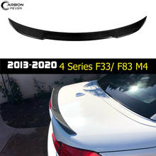 Alerón de fibra de carbono para coche, accesorio de estilo de puerta trasera para BMW 2013 - 2020 serie 4 Convertible (F33 F83 M4) 2024 - compra barato