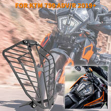 Acessórios da motocicleta farol guarda protetor grille grill capa para ktm 790 adv aventura r s 2019 2020 2021 phare de grade 2024 - compre barato