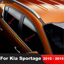 Cubierta embellecedora de ventana inferior para Kia Sportage 2010, 2011, 2012, 2013, tira de moldura de acero inoxidable, estilo de coche, 4 Uds. 2024 - compra barato