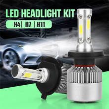 1 Pcs H4 H7 H11 COB Car LED Headlight Bulbs Hi-Lo Beam 36W 16000LM 6000K Auto Headlamp Led Car Light 12V Car Styling Bright 2024 - buy cheap