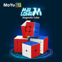 Moyu Meilong-Cubo magnético de velocidad, Cubo de rompecabezas de 2x2, 3x3, 4x4x4, 5x5x5, Meilong pyramid M magico 4x4 5x5 2024 - compra barato