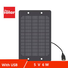 5V 2W 3W 5W 6W Solar Panel with USB Port Powerbank Solar Panels Charger Solar Battery Charge Power Bank Outdoor 3.7V battery 2024 - buy cheap