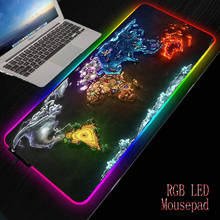 MRGBEST-alfombrilla de ratón grande RGB para Gaming, tapete de ratón para ordenador portátil, teclado de ordenador, envío directo 2024 - compra barato