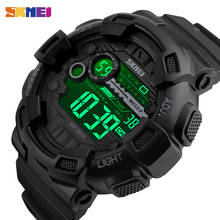 SKMEI Outdoor Sport Watch Men Multifunction 5Bar Waterproof PU Strap LED Display Watches Chrono Digital Watch reloj hombre 1243 2024 - купить недорого