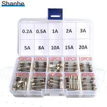 100Pcs Set 5x20mm Quick Blow Glass Tube Fuse Assorted Kits,Fast-blow Glass Fuses 2024 - buy cheap