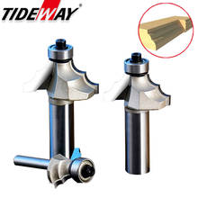 Tideway Professional Grade Mould Edge Woodworking Router Bits Double R Line Milling Cutter Tungsten Carbide CNC Bit With Bearing 2024 - buy cheap