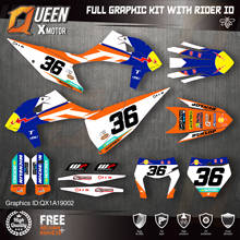 QUEEN X MOTOR Custom Team Graphics Decals Stickers Kit For KTM 2019 2020 SX SXF , 2020 2021 EXC XC-W EXC-F 002 2024 - buy cheap