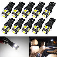Luces LED de estacionamiento para coche, Bombilla de cuña, lámpara indicadora para salpicadero, DC 12V, 5 SMD 5050, W5W, 2825, 158, 192, 168, T10, W5W, 2 uds. 2024 - compra barato