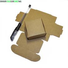 30pcs/lot 8.5x8.5x3.5cm Gift Packaging Kraft Paper Box Event Party Wedding Candy Chocolate Bakery Baking Cake DIY Soap Packing 2024 - buy cheap
