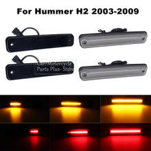 Luz lateral dianteira e traseira, luz led dinâmica, repetidor de sinal de seta, lâmpadas indicadoras para hummer h2 2003 a 2009 peças 2024 - compre barato