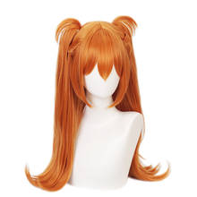 Asuka Langley Soryu Cosplay Wigs Long brown With 2 Ponytail Clips Heat Resistant Synthetic Hair Wig + Wig Cap 2024 - buy cheap