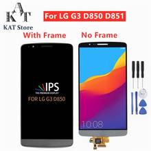 KAT 5.5'' LCD Display Touch Screen For LG G3 D850 D851 D855 LCD Digitizer Assembly With Frame Best After-sales service 2024 - buy cheap