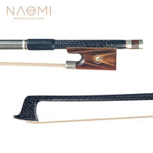 NAOMI Master Carbon Fiber Bow Fiddle/ Violin Bow Silver Braided Carbon Fiber Bow W/ Ox Horn Frog Classical Paris Eye Inlay 2024 - buy cheap