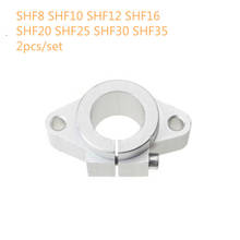 Soporte de eje de rodamiento para impresora 3D CNC, varilla redonda de 8mm, 10mm, 12mm, 16mm, DIY, mesa XYZ, SHF8, SHF10, SHF12, SHF16, 2 uds. 2024 - compra barato