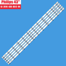100% New 5pcs/Kit LED strips for PHI LIPS 43 TV 43PUS7202 43PUH6101 43PUS6551 43PUS6401 12 TPT430H3 DQYSHA G GJ 2K16 430 D512 V4 2024 - buy cheap