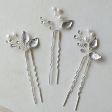 SLBRIDAL Handmade Alloy Flower Freshwater Pearls Bridal Hair Pin Wedding Hair Sticker Women Bridesmaids Jewelry Hair Accessories 2024 - buy cheap