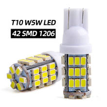 2x Signal Lamp Led Car Lights T10 W5W SMD 1206 Chips 194 168 Car Interior Clearance Dome Reading Lamp License Plate Lights 12V 2024 - buy cheap