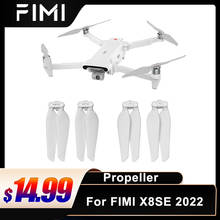 4 peças originais fimi x8 se a3 zangão accecsories hélices dobráveis peças de reposição de liberação rápida rc quadcopter hélice 2024 - compre barato