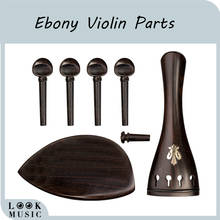 Violín de madera de ébano con clavija de afinación Tailgut Endpin, Kit de accesorios para violín, 4/4 2024 - compra barato